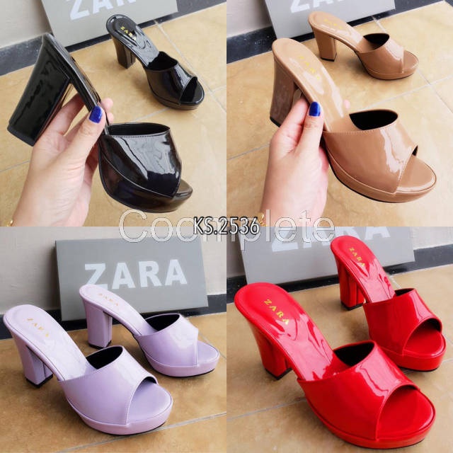 Coomplete - SENDAL / SANDAL HEELS FASHION WANITA IMPORT / ZARA KS 2536 10CM