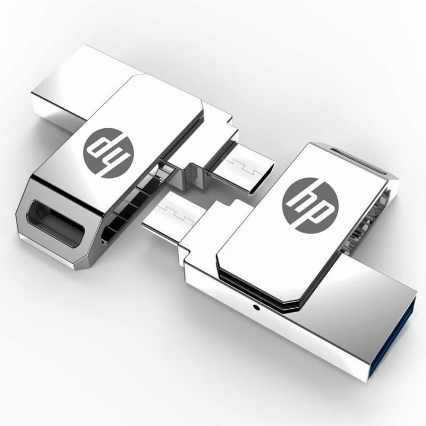 【33LV.ID】Flashdisk OTG Mini HP 1TB/2TB Micro USB Flash Drive Metal Waterproof High Speed