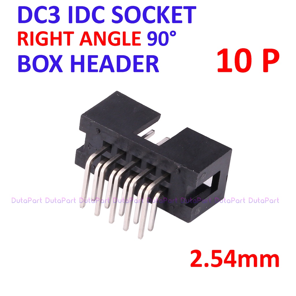 DC3-10P Socket IDC Male Right Angle Siku 10P 10 Pin 2x5 Box Header