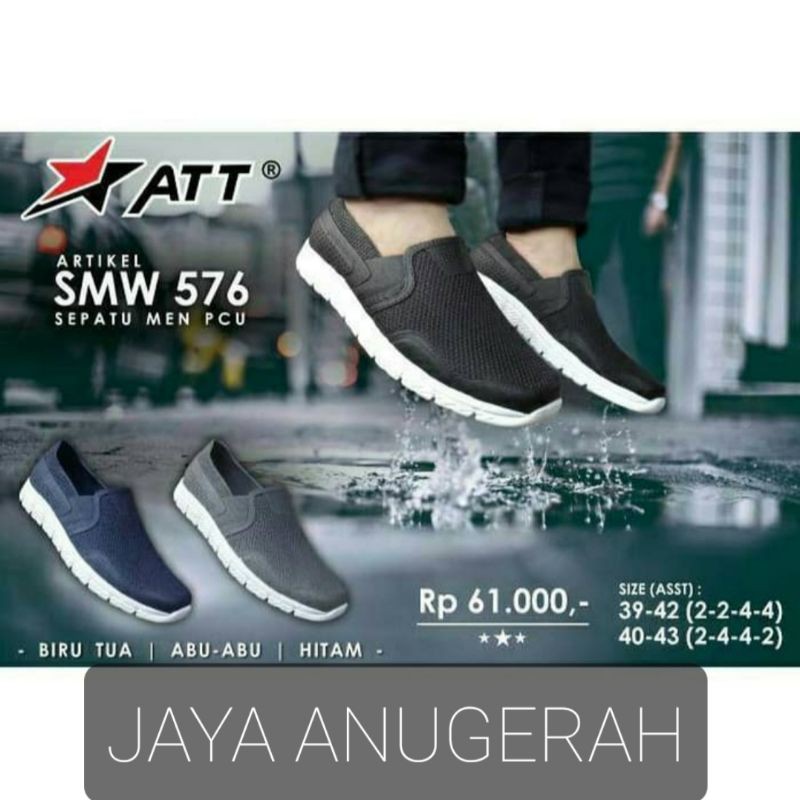 SEPATU KARET PANTOFEL PRIA MERK ATT SMW 576