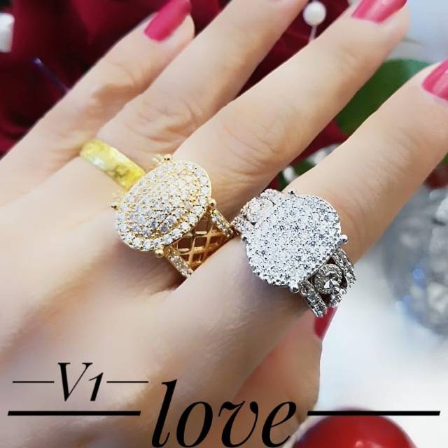 Xuping cincin lapis emas 24k 1503k