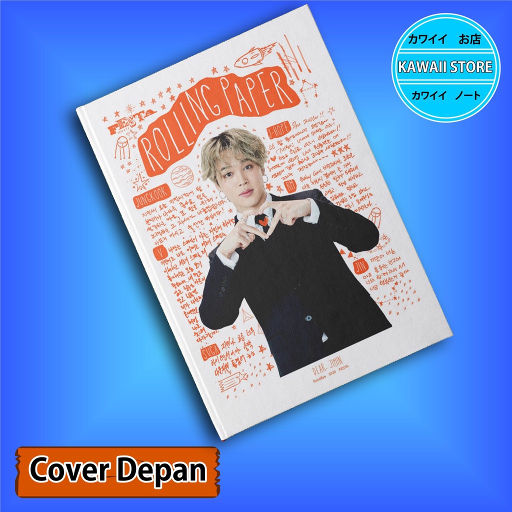 

Notebook / Pocket book Hard Cover Kpop Bts FESTA JIMIN uk A5 & A6 / Notes Book