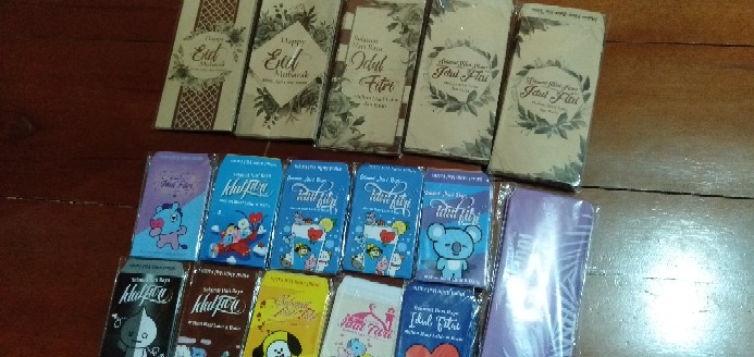 Amplop Lebaran Coklat Minimalis 10pc