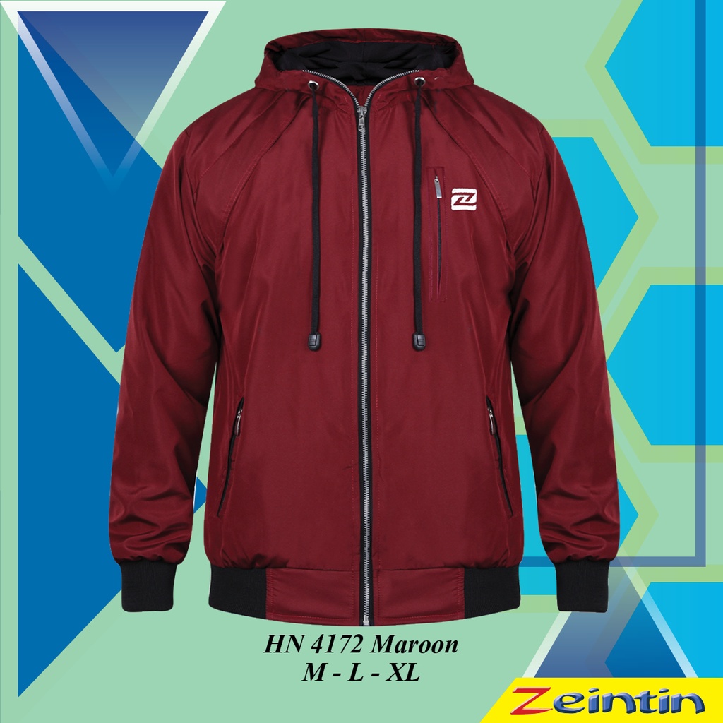 Zeintin - Jaket Pria Sweater Pria Hoodie Fashion Pria Kasual Bahan Nylon Tebal Original Zeintin HN