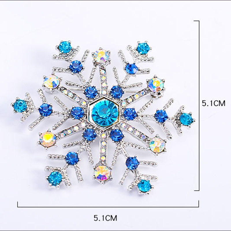 Christmas tree milu deer snowflake colored diamond five-pointed star diamond animal brooch holiday jewelry gift