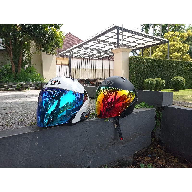 kyt nfj white solid paket ganteng not ttc njs agv rsv