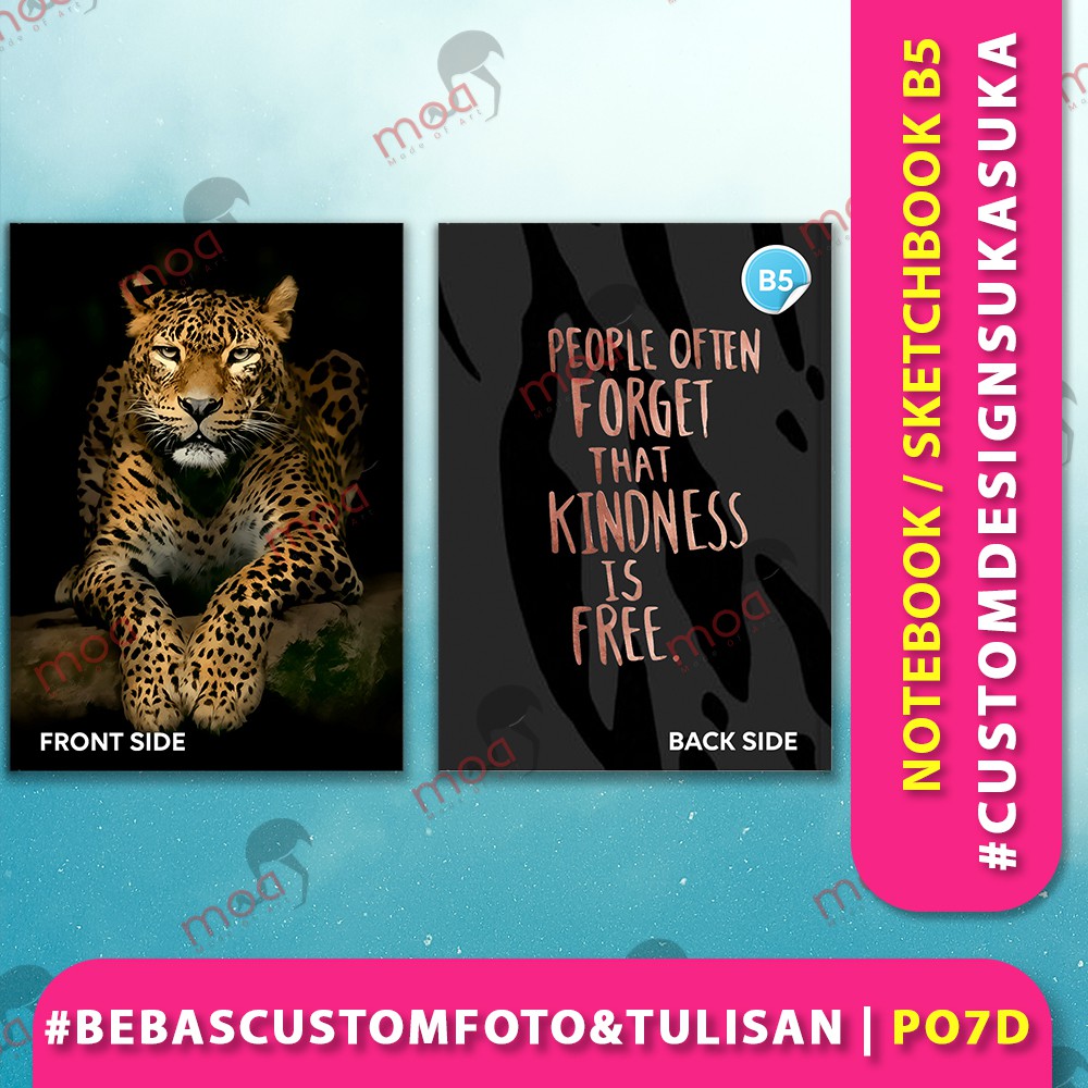 

Custom Cover Printing Premium Notebook Sketchbook Buku Catatan Agenda B5 Jilid Jahit Perfect Binding