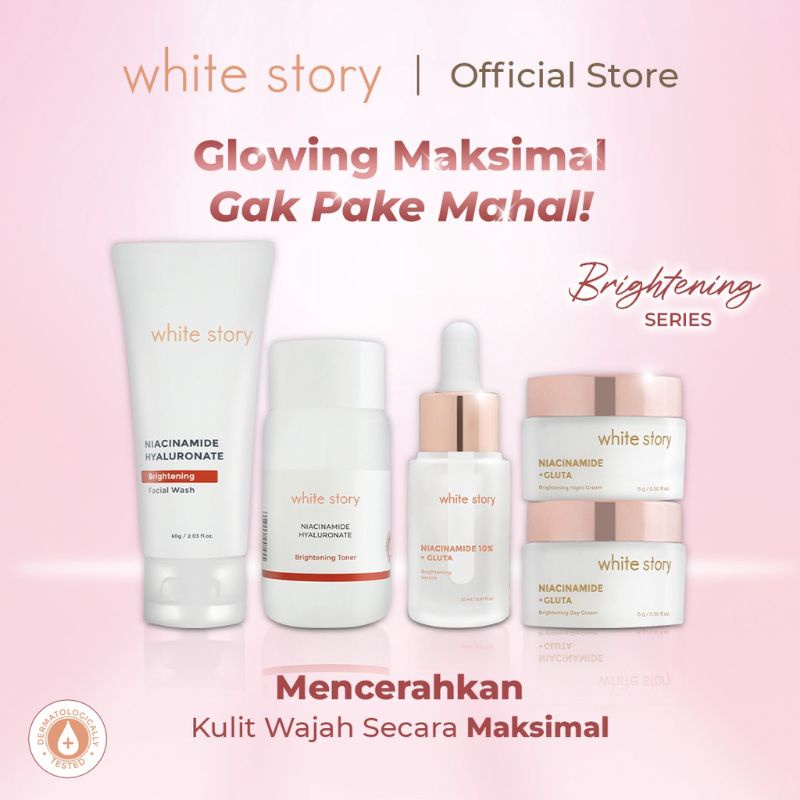 White Story Paket Wajah Brightening & Serum