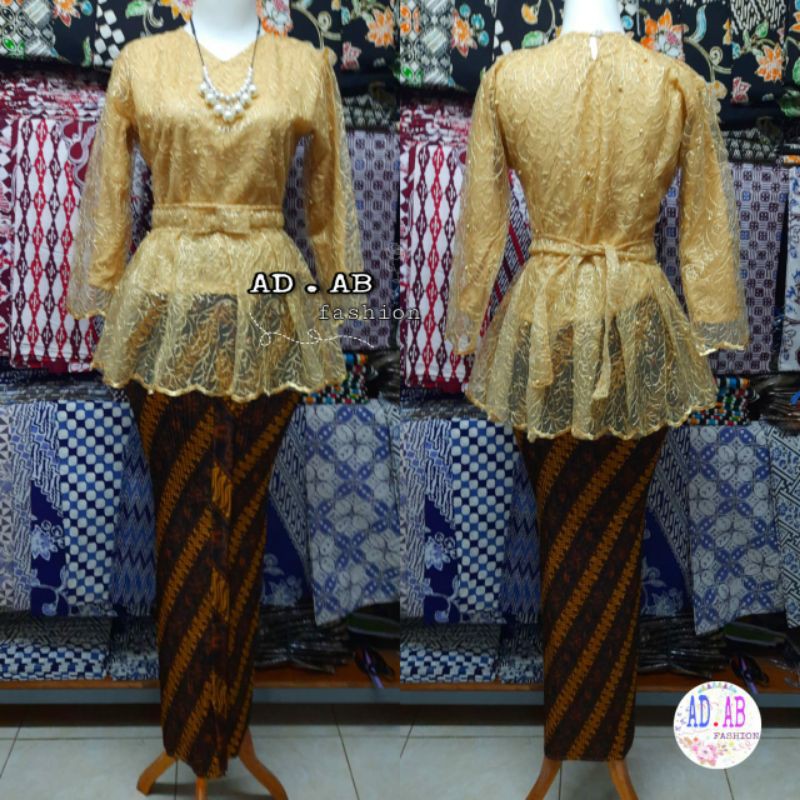 TERMURAH SET KEBAYA LESTI MUTIARA ( Atasan + Rok )| KEBAYA PITA | KEBAYA KEKINIAN