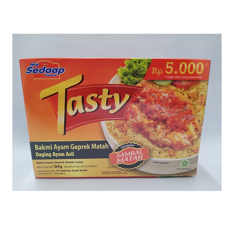 

Tasty Bakmi Ayam Geprek Matah 124Gr