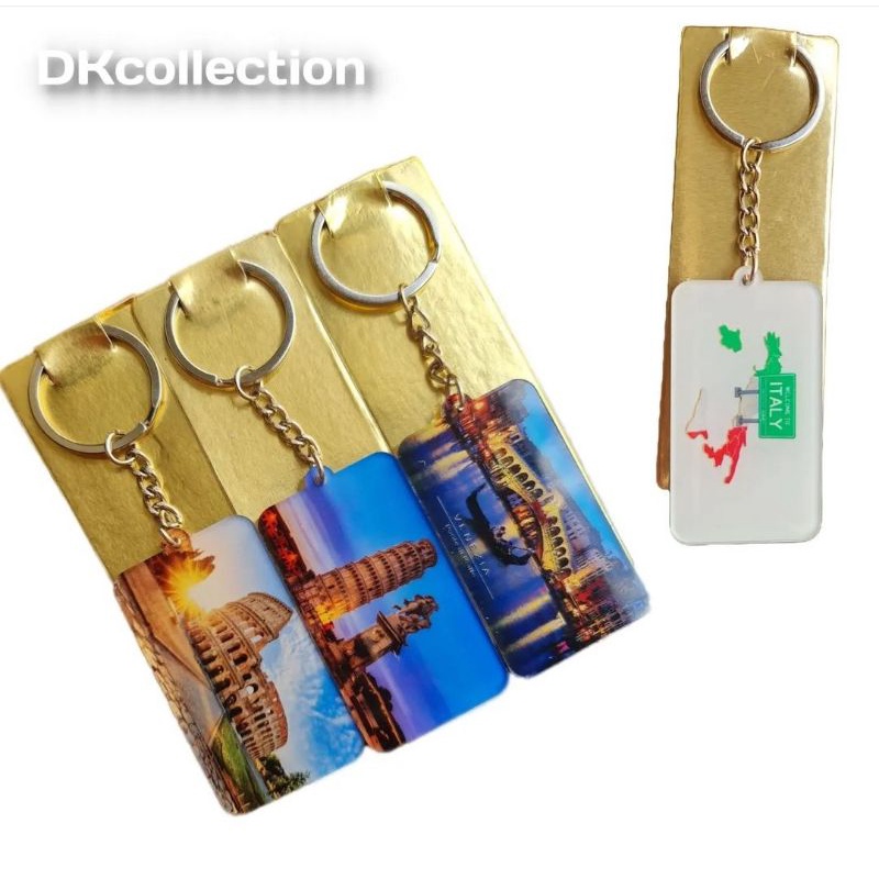 Gantungan kunci italia gantungan kunci italy keychain gantungan kunci milano milan roma souvenir