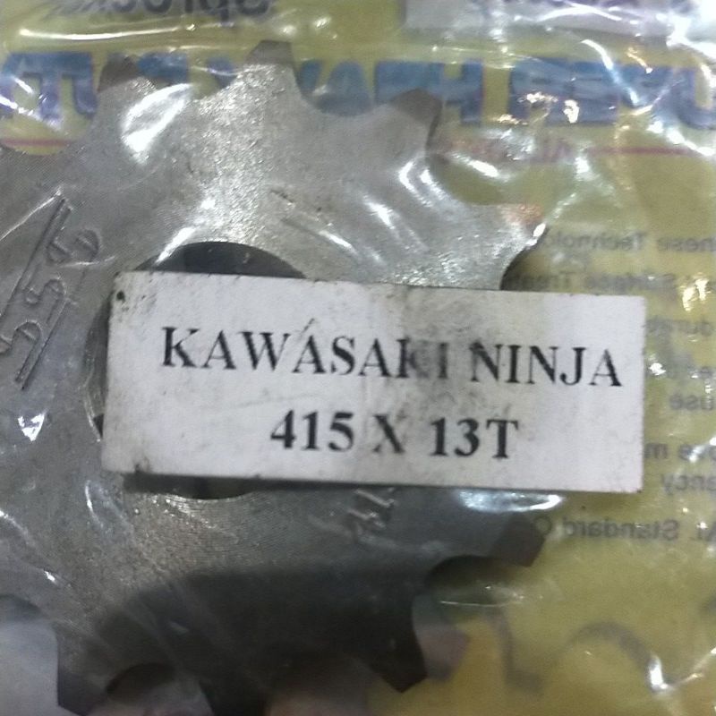SSS GEAR GER DEPAN 415 JUPITER VIXION R15 MEGAPRO GL CB150R SUPRA SATRIA FU SMASH SHOGUN GIR FRONT SPROCKET-Sss 415x13 ninja150
