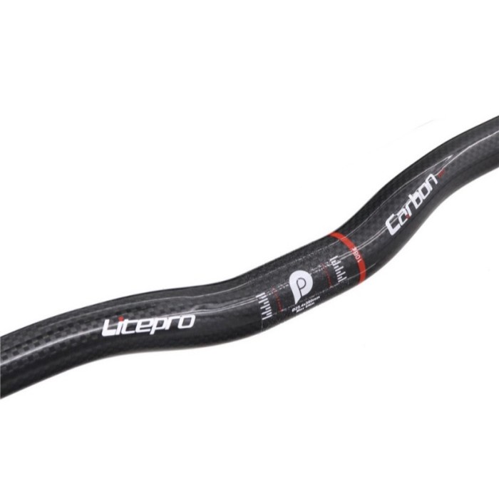 Handlebar Litepro CARBON 25,4x580mm rise 2,5 cm midrise folding bike