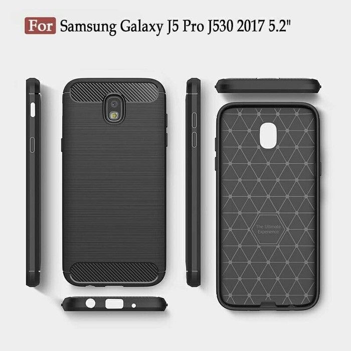 SAMSUNG J2 PRO J2 CORE J3 2016 J3 PRO J4 J4+ J5 2015 J5 PRO J5 PRIME CASE SOFTCASE IPAKY SLIM CARBON SOFT KARBON CASING COVER PELINDUNG BELAKANG SILIKON KARET