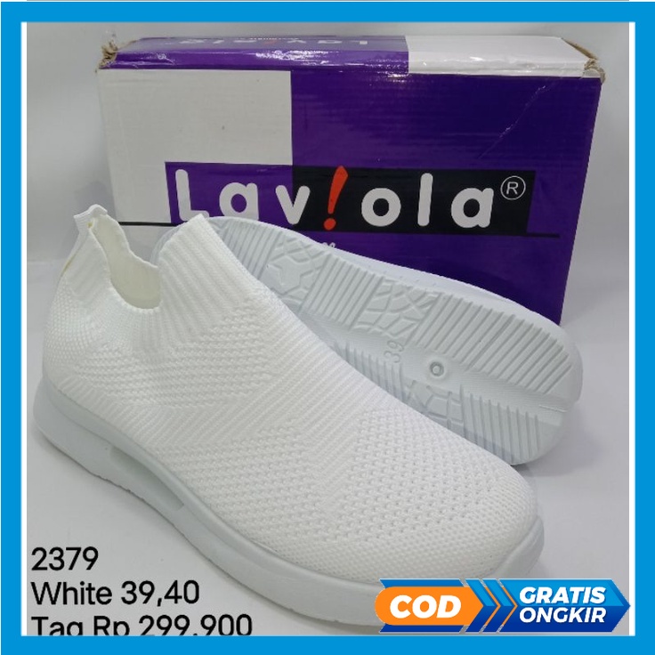 SNEAKERS IMPORT UNISEX PREMIUM// SEPATU SNEAKERS PUTIH LAVIOLA WANITA