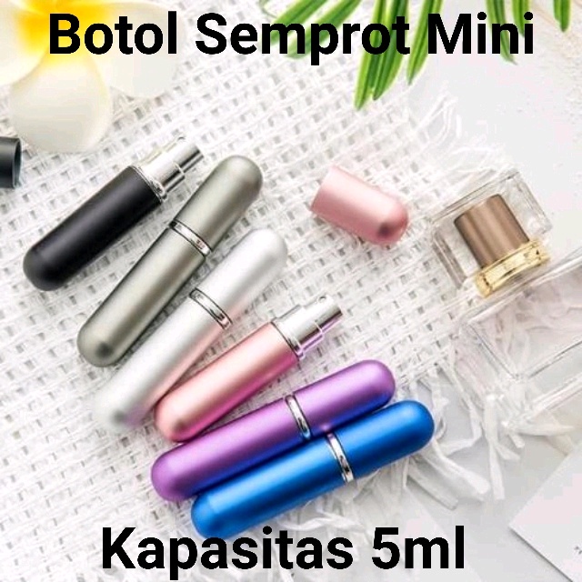 Botol Parfum Mini Travel - Bottle Spray Aluminium Serbaguna - Botol Travel Terbaru