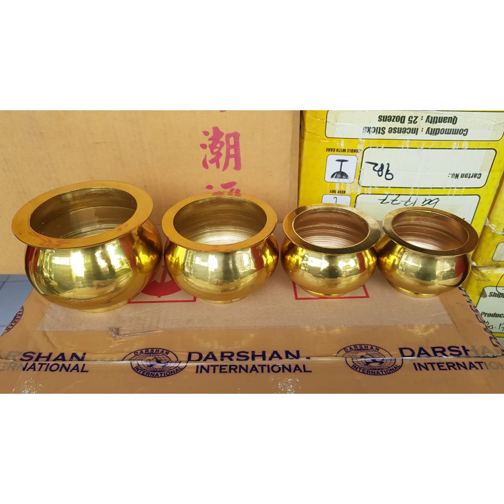 Tempat Dupa Hiolo Kuningan Asli Beraneka ukuran