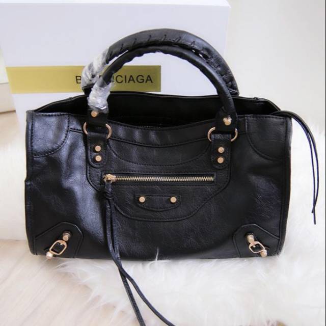 TAS BRANDED BAL3N ROSEGOLD 32cm SEMPREMIUM GRATIS ONGKIR EXTRA