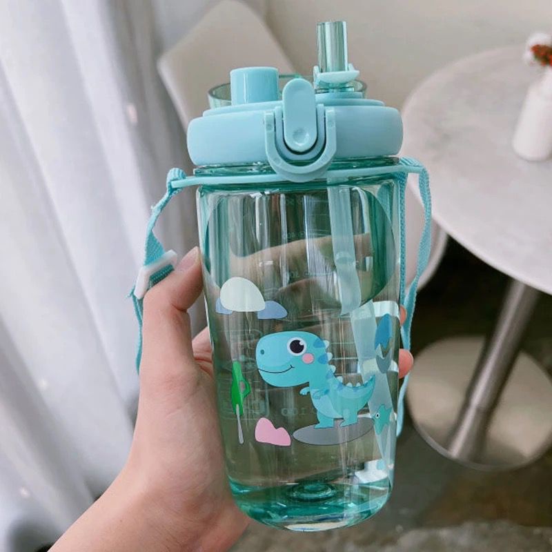 Botol Minum Tempat Minum Anak Ada Sedotan 7306 BPA FREE Kapasitas 650ml&quot;