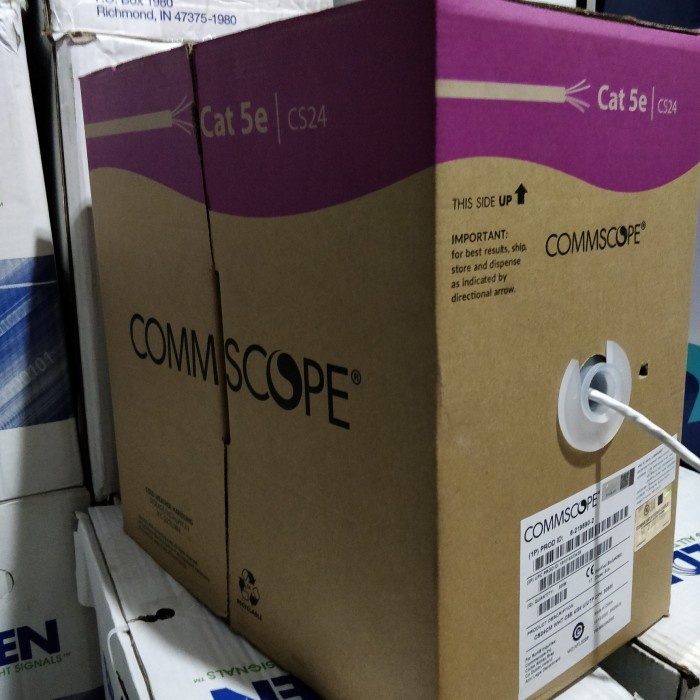 Eceran Indoor Kabel LAN Commscope AMP UTP Cat.5e ORIGINAL jual meteran per meter | cat5e jaringan