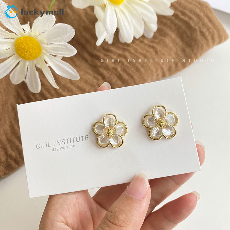 Simple flower earrings alloy women Earrings fashion jewelry accessories