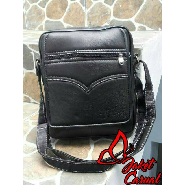 Tas Selempang Kulit Domba Asli