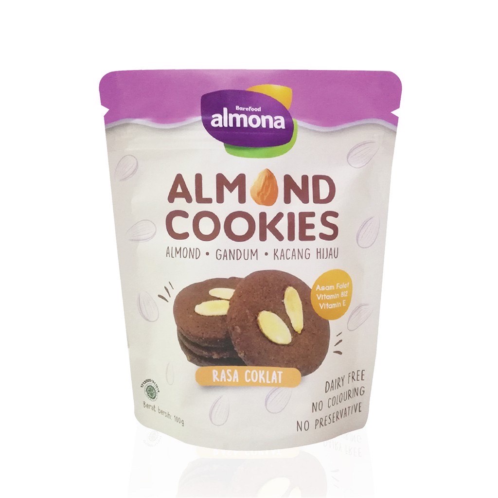 Almona Almond Cookies Snack Sehat Dairy Free