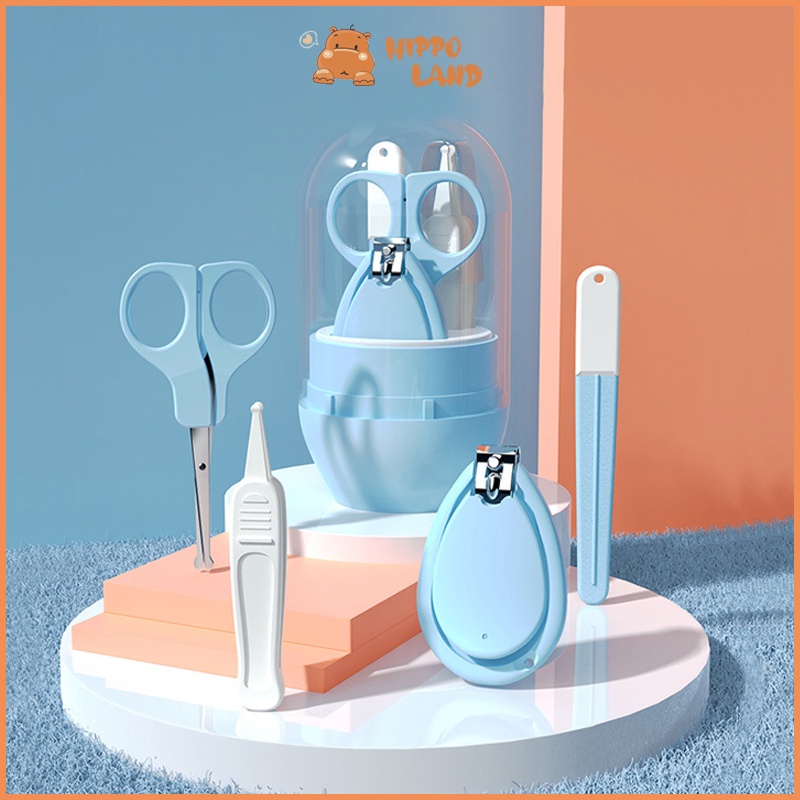 HIPPO LAND Gunting kuku bayi SET BABY CARE ISI 4 PCS / Baby nail clipper set 57