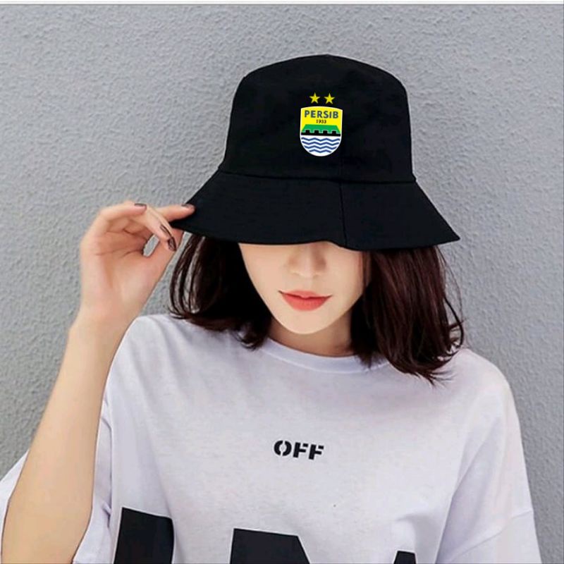 #PERSIBDAY TERMURAH TOPI BUCKET HAT PREMIUM LOGO CLUB PERSIB BANDUNG / TOPI KLUB SEPAK BOLA INDONESIA