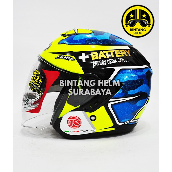 KYT Kyoto Espargaro Blue Yellow