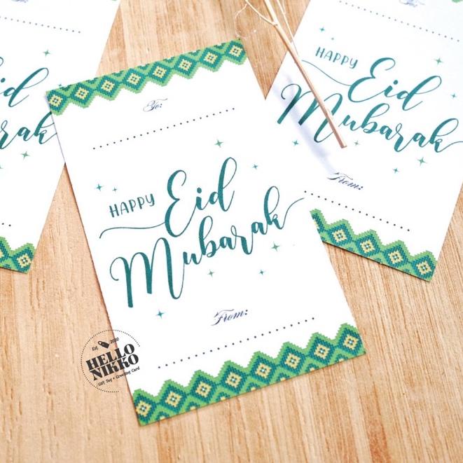 

FRESHH Eid mubarak sticker - hampers souvernir lebaran hadiah kado box idul fitri DS2D,