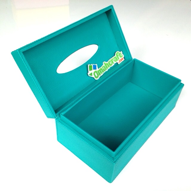 Box Tissue / Kotak Tissue / Tempat Tissue Warna Green Tosca