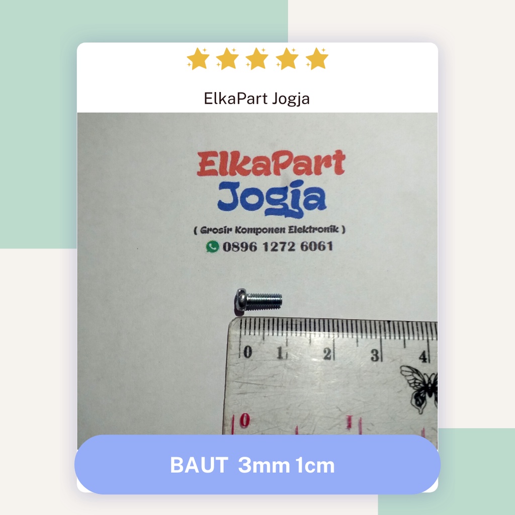 BAUT JP M3 X 10 mm 1 cm 3 mm positif 10mm 1cm 3mm