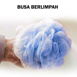 3M Nexcare Busa / Spons Mandi Bubble Shower Puff Bath Sponge Lembut 3M