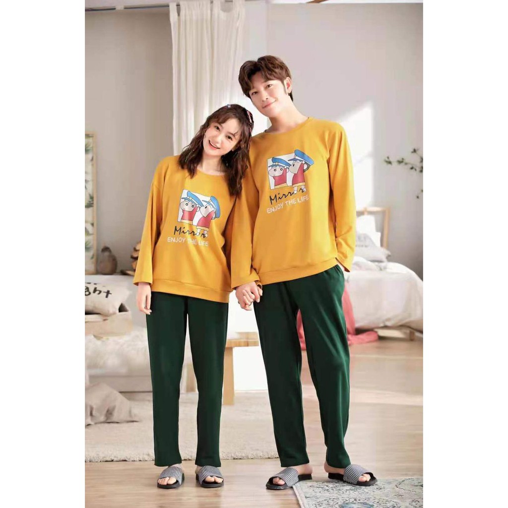 PP piyama couple import bahan kaos import