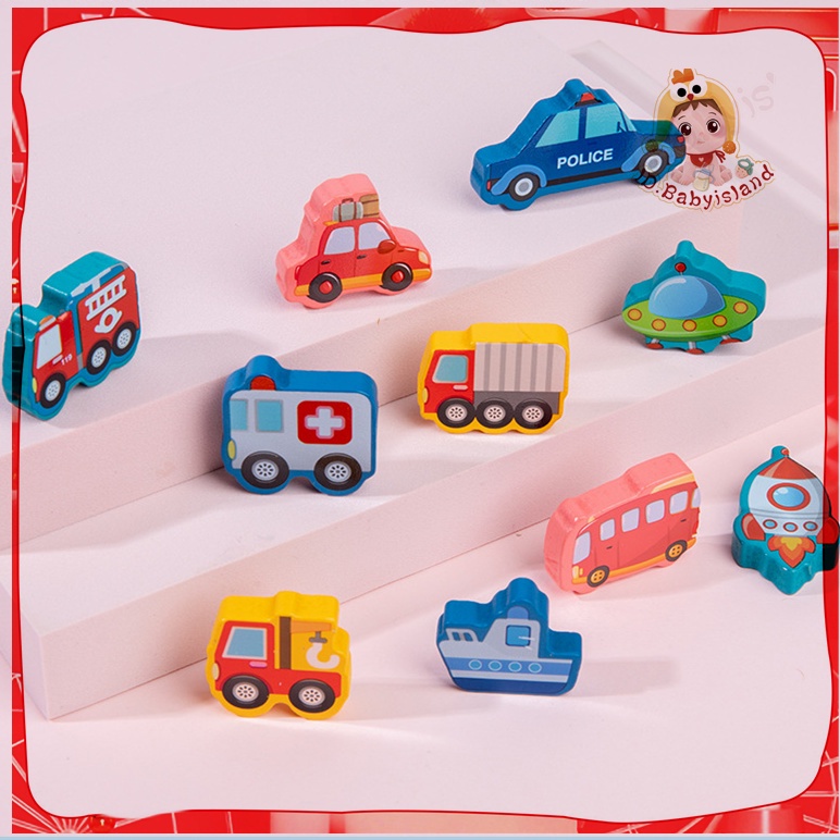 Mainan Edukasi 10 IN 1 Puzzle Kayu Anak Huruf dan Angka Pancing Ikan Montessori Wooden Toys