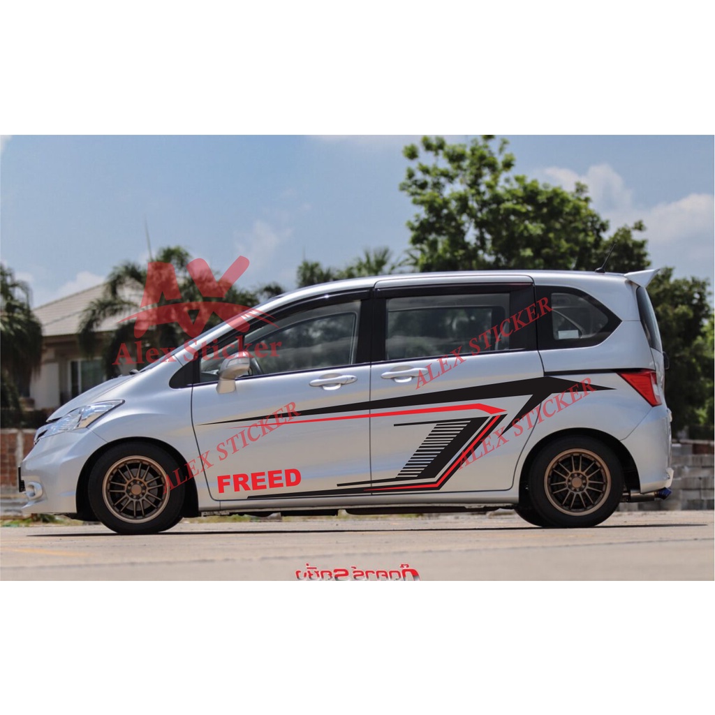 CUTTING STIKER FREED STICKER MOBIL HONDA FREED SIDE BODY Shopee Indonesia