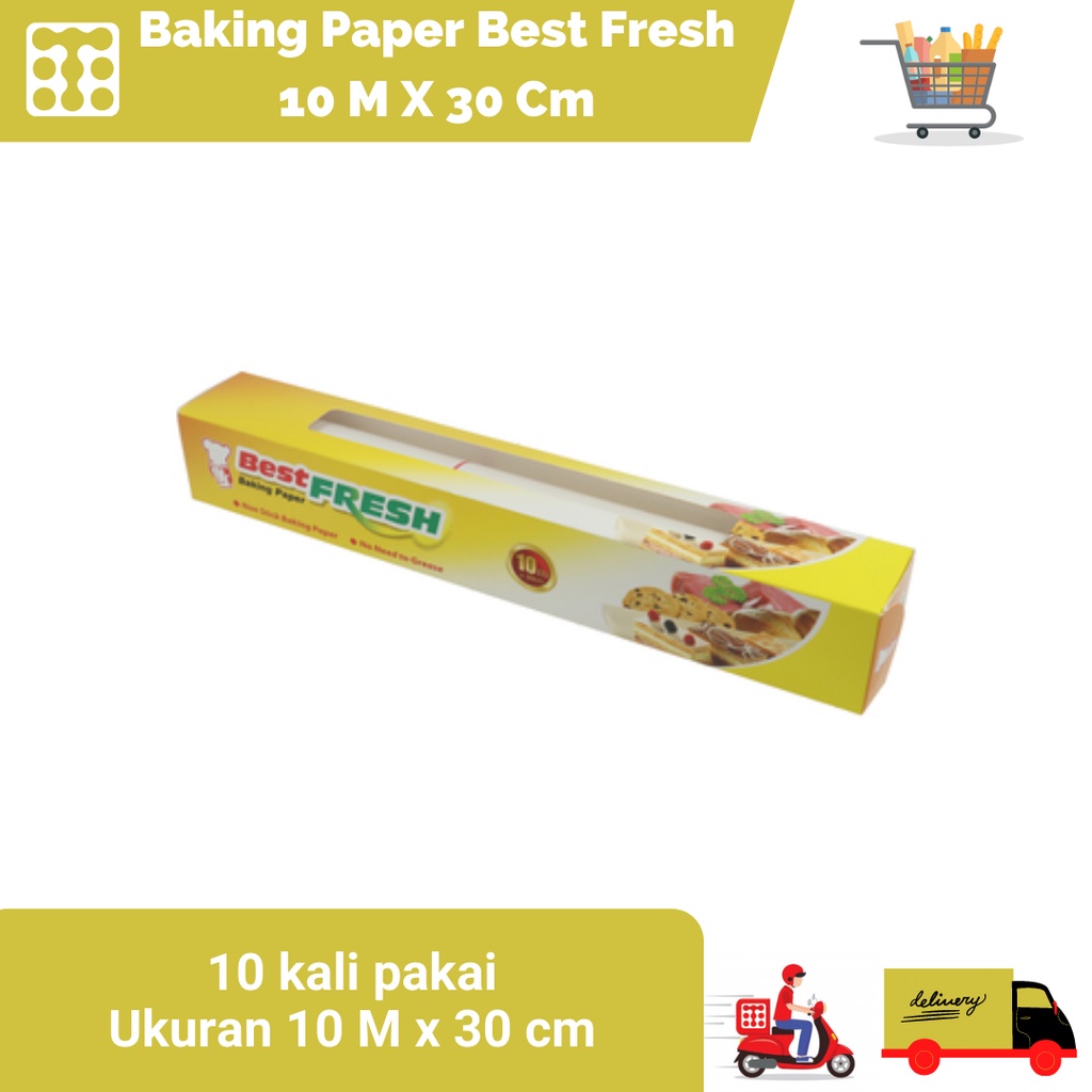 BAKING PAPER BEST FRESH 10 M X 30 CM