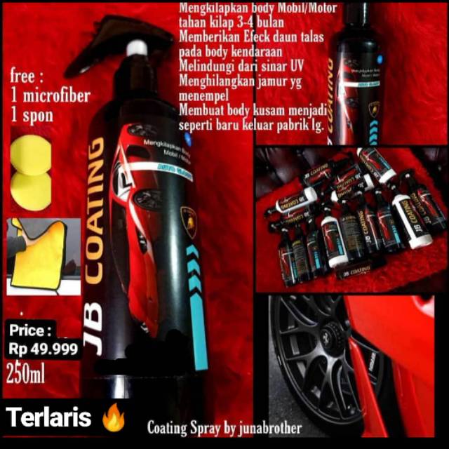 PENGKILAP VELG BODY MOBIL MURAH Coating Spray Pengkilap Mobil Motor KIT MOBIL KIT MOTOR KIT MOBIL MU