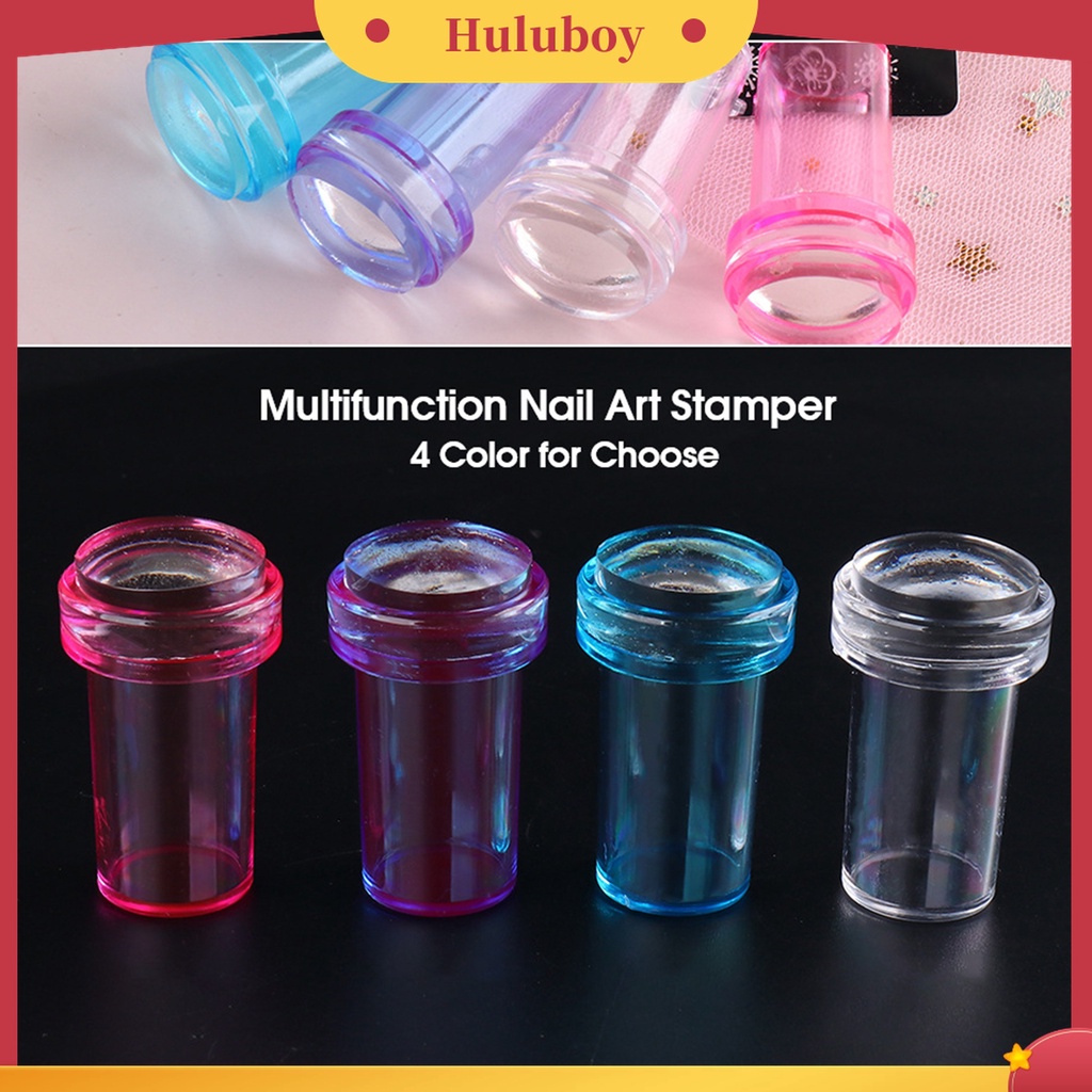 Huluboy Huluboy♡ Alat Stamper Segel Portabel Dapat Digunakan Kembali Untuk Nail Art