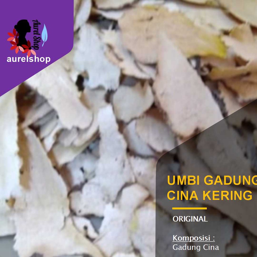 

Umbi Gadung Cina Kering 1 kg