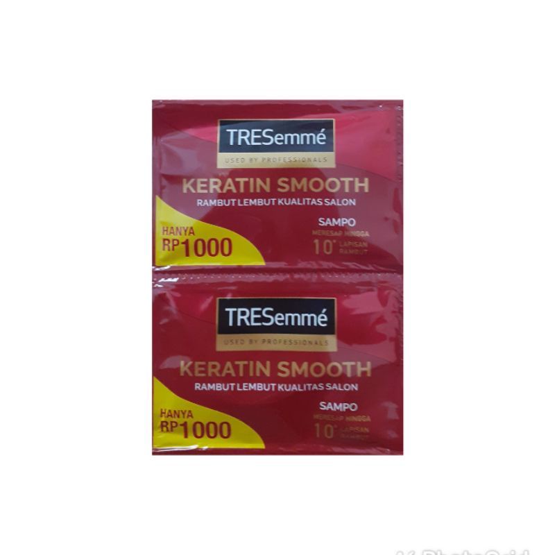 Jual Shampoo Tresemme Keratin Smooth Isi 12 Sachet Shopee Indonesia 