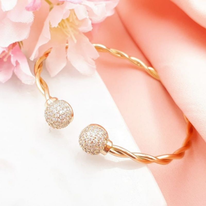 Gelang premium Quality Lapis emas Gelang 02 Anti Karat Anti Alergi Bracelet Premium Quality