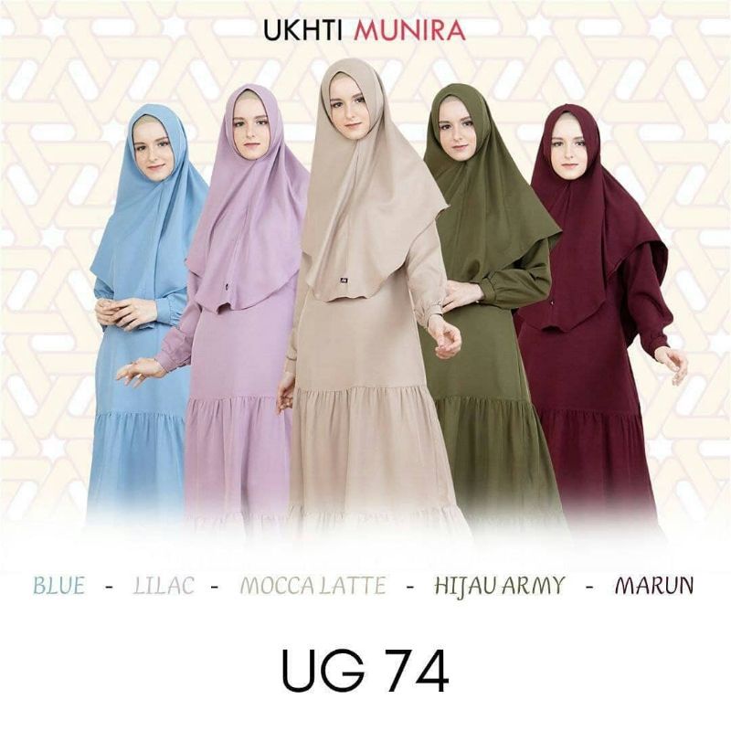 Gamis Premium UG74  y Ukhti|Gamis Syakila Premium|Gamis Polos|Gamis Set Syari|Dress Flowly|Dress Lembut|Dress Set Khimar|Dress Aden|Dress Halus