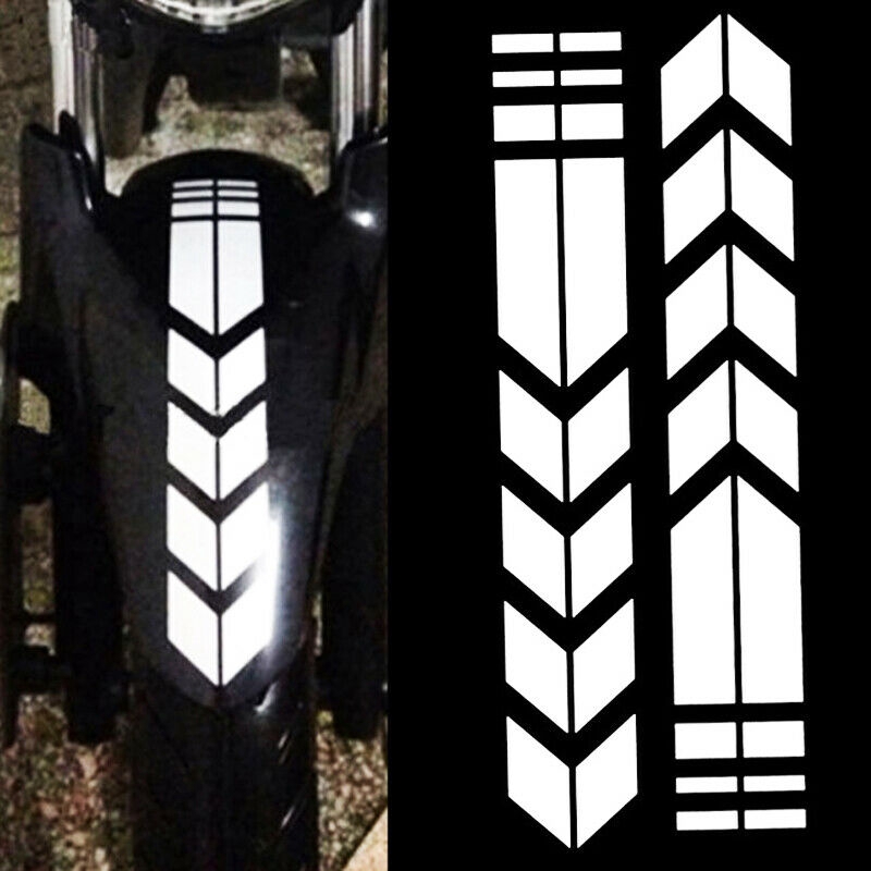 1Pc Motorcycle Moto Reflective Stickers Wheel Car And Decals Bicycle Fender Decor