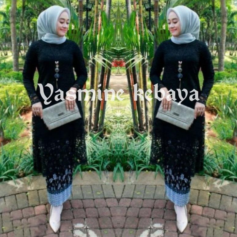Kebaya Navy / Brukat Navy / Kebaya Dongker / Kebaya Brukat / Kebaya Modern