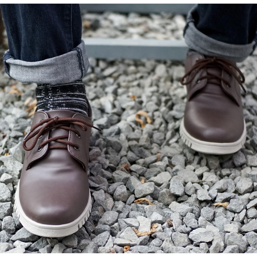 PASTOR BROWN |FORIND x Lvnatica| Sepatu Sneakers Tali Santai Kasual Pria/Cowok/Men Sneaker Footwear