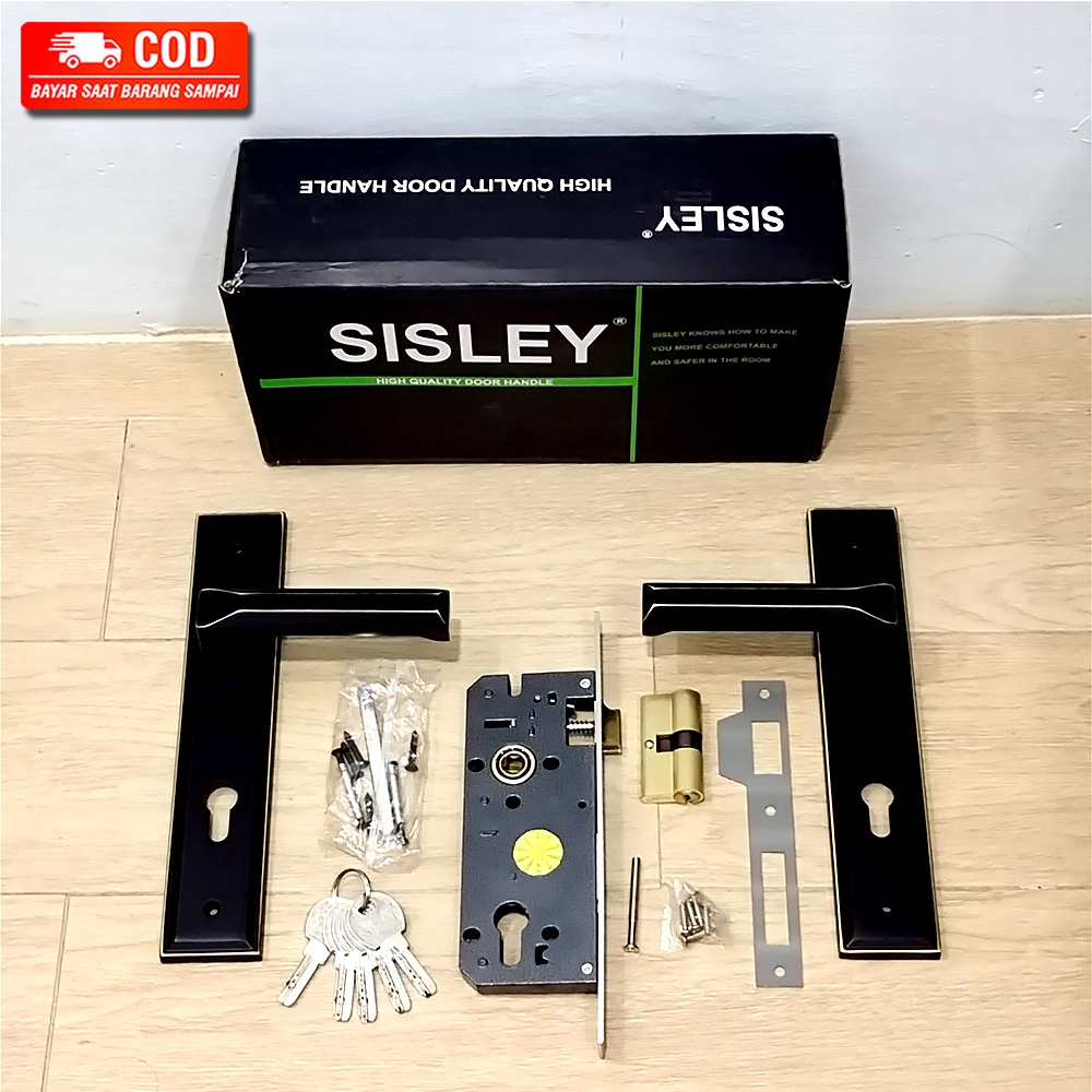 SET HANDLE PINTU + KUNCI PINTU BESAR / HANDLE PINTU MODEL ANTIK