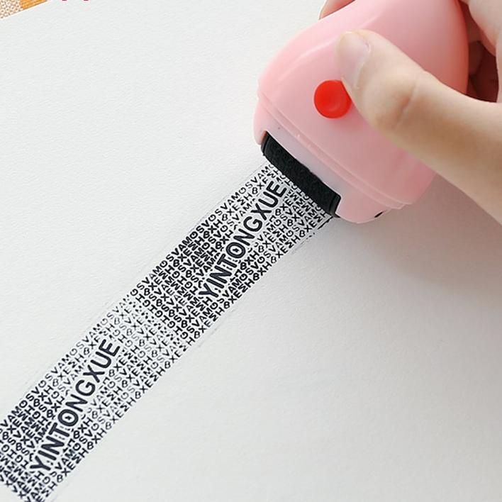 

Hot Sale - HAYYLIFE Roller stamp 2 in 1 stempel pelindung kode rahasia + Cutter stempel penutup data stempel penutup alamat HL-AIA556 ✔