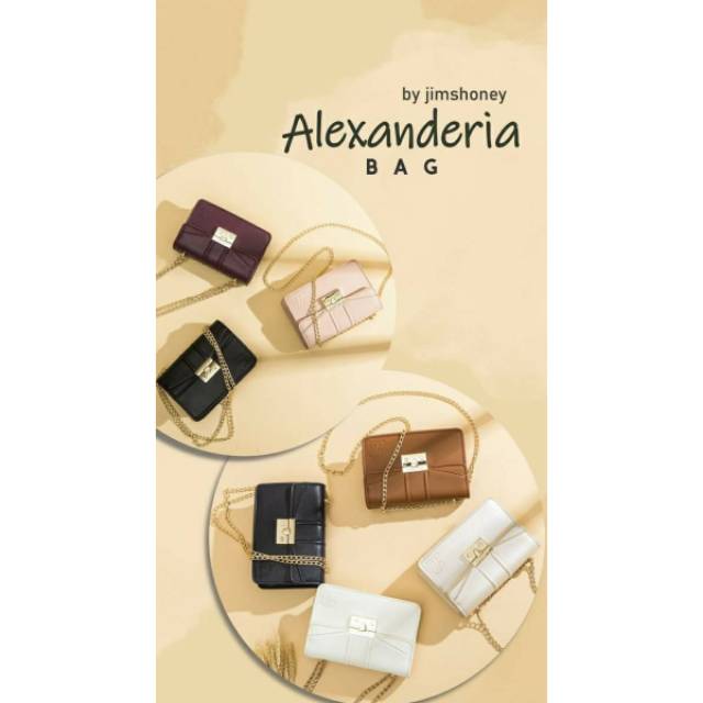 Alexandria bag Jimshoney /tas wanita jimshoney / Jimshoney original / tas murah berkualias